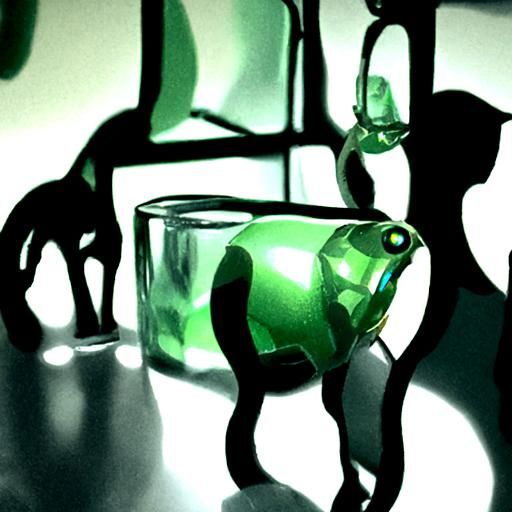 Glass Animals: 3D Render with Shadow Depth