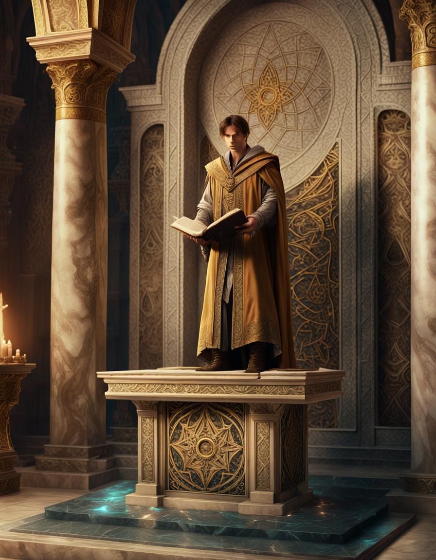 Epic Fantasy Mage Weaving a Spell