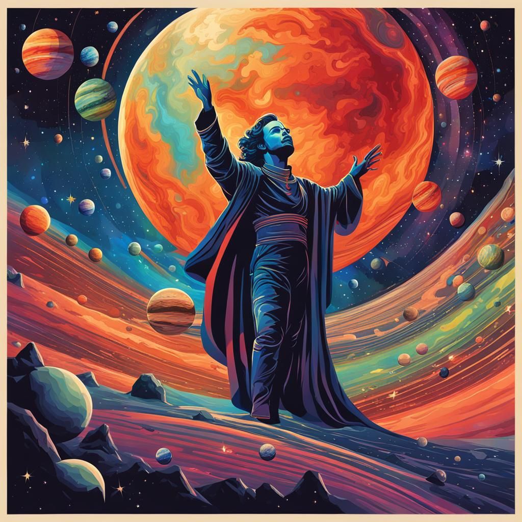 Cosmic Opera Singer's Serenade Among the Planets