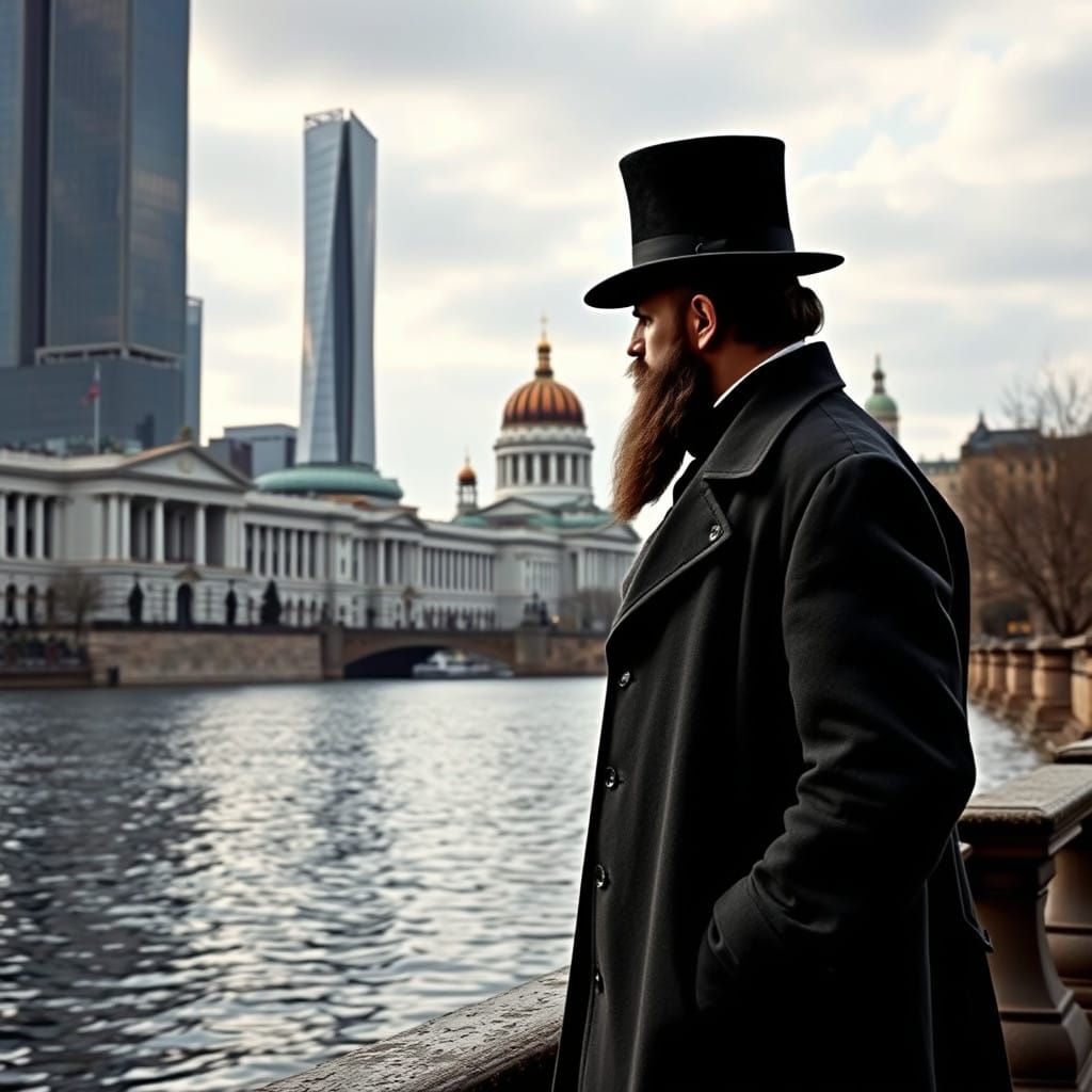 Fyodor Dostoevsky Amidst Postmodern St. Petersburg Architect...