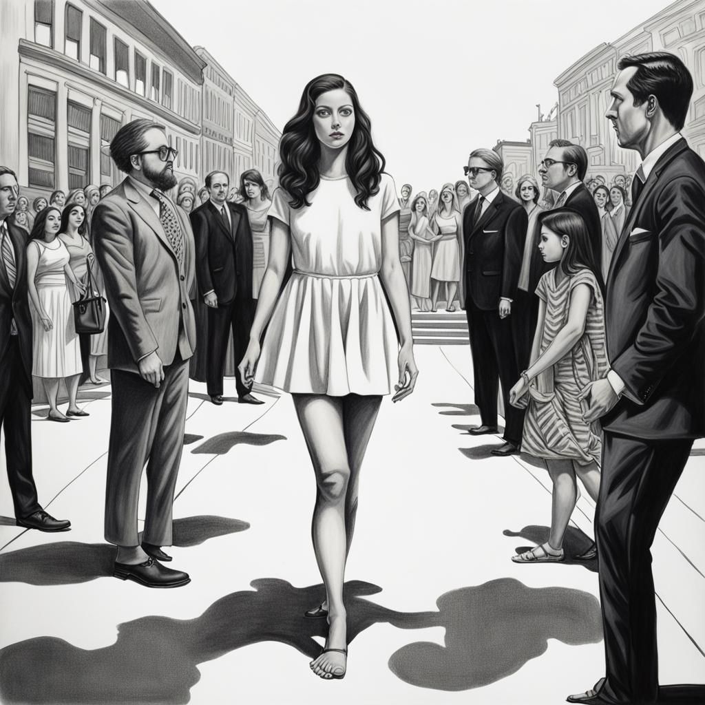 Becca Hypnotized to Walk Barefoot: Surreal Juvenile Art