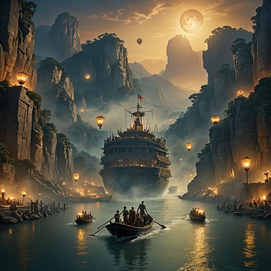 Colossus of Rhodes in Golden Hour Ambiance