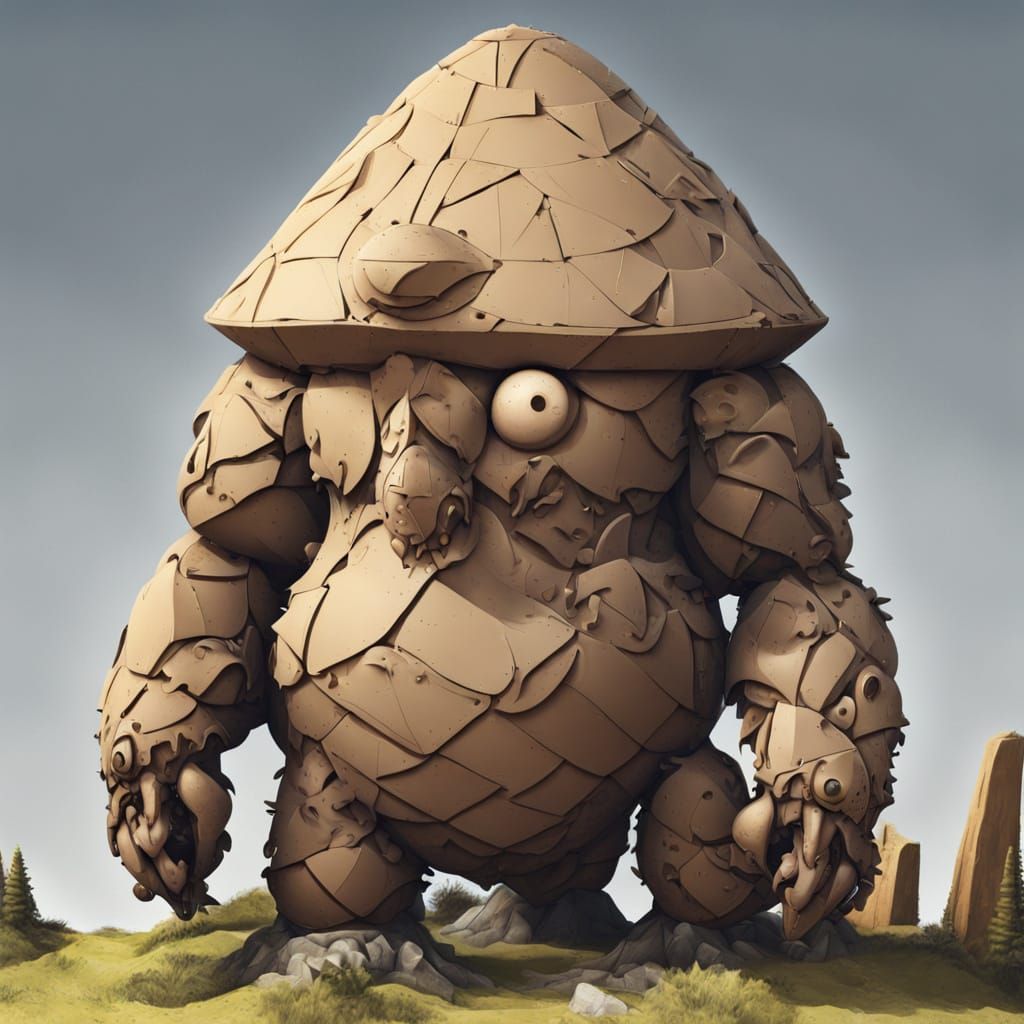 AI Generated Cone Golem