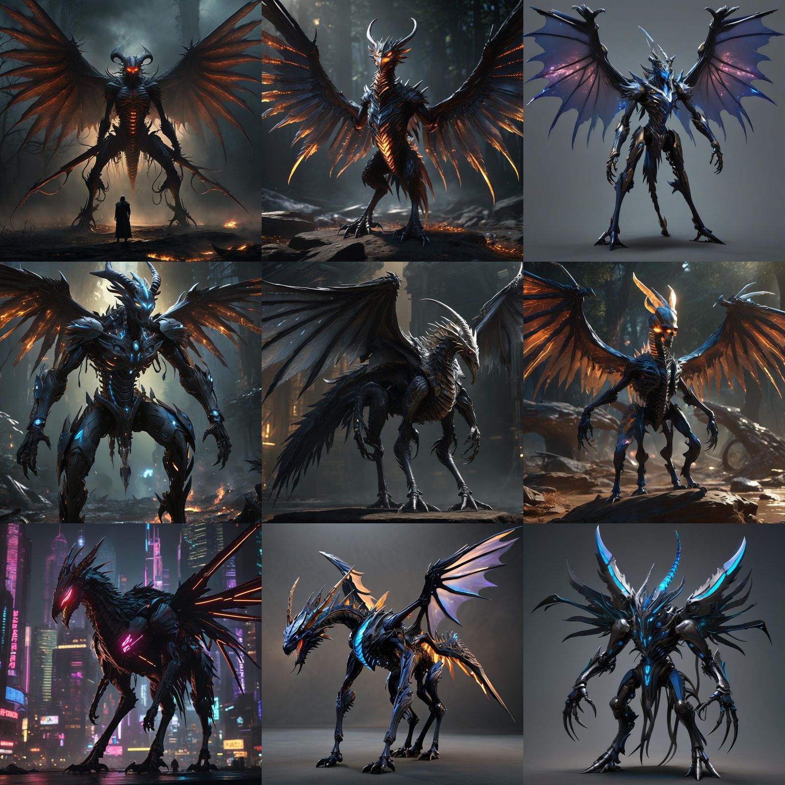 Terrifying Crystal Dragon with Sapphire Eyes