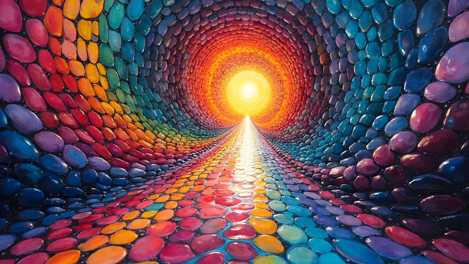 Vibrant Multiverse Portal in Cyberpunk Aesthetic