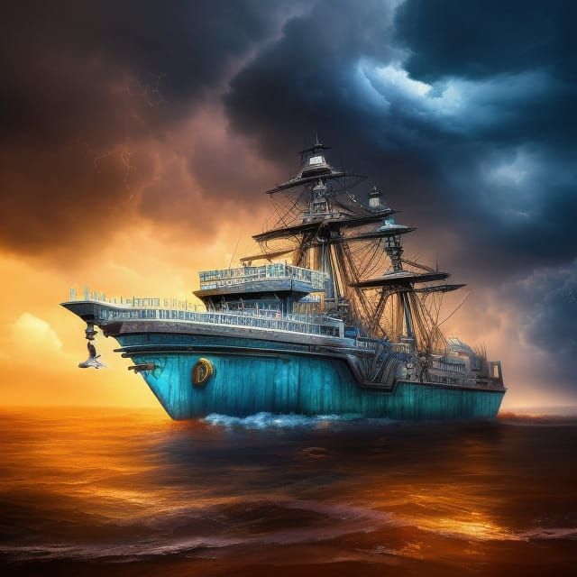 Trapped in a Bottle with a Ghost Ship