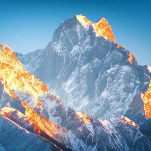 Mount Olympus at dawn create amazing art work