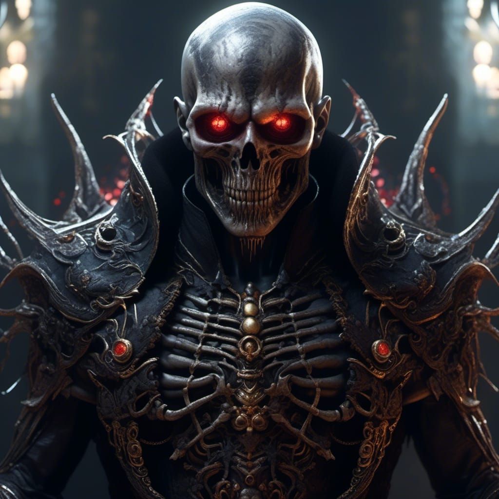 Creepy Resident Evil Zombie Portrait in Dieselpunk Style