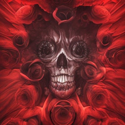 Eldritch Horror: Rose of Decay in Abstract Style