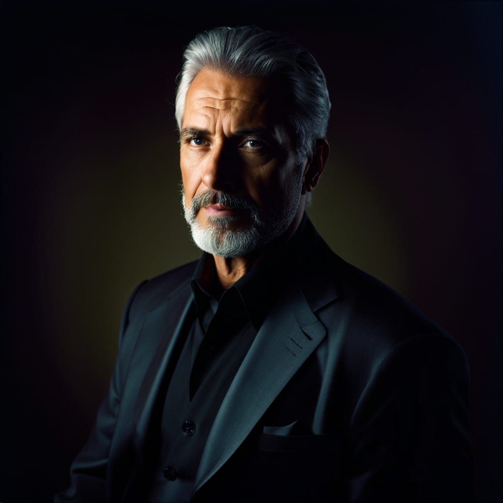 Handsome Man: Chromogenic Color Photography Portrait