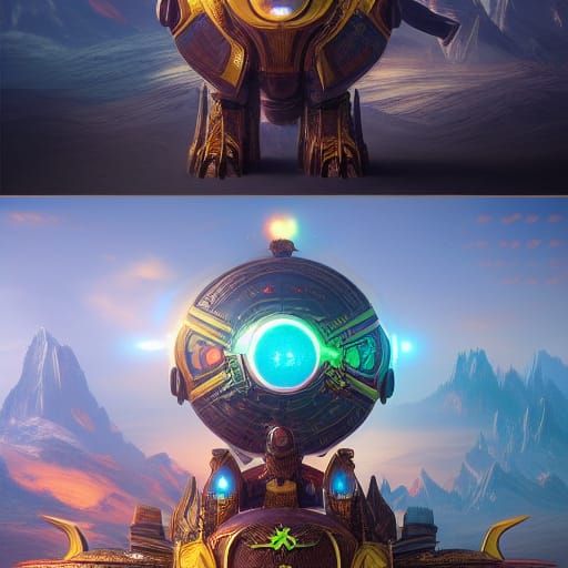 AI Robot CEO in Gold Tuk-Tuk Galaxy Forex