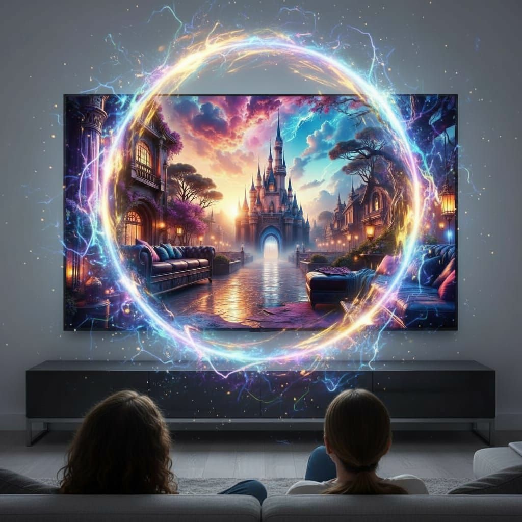 Magic Portal to Disneyland Opens on TV Screen
