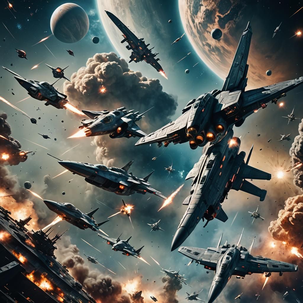 Epic Intergalactic Battle with Spaceships and Planets