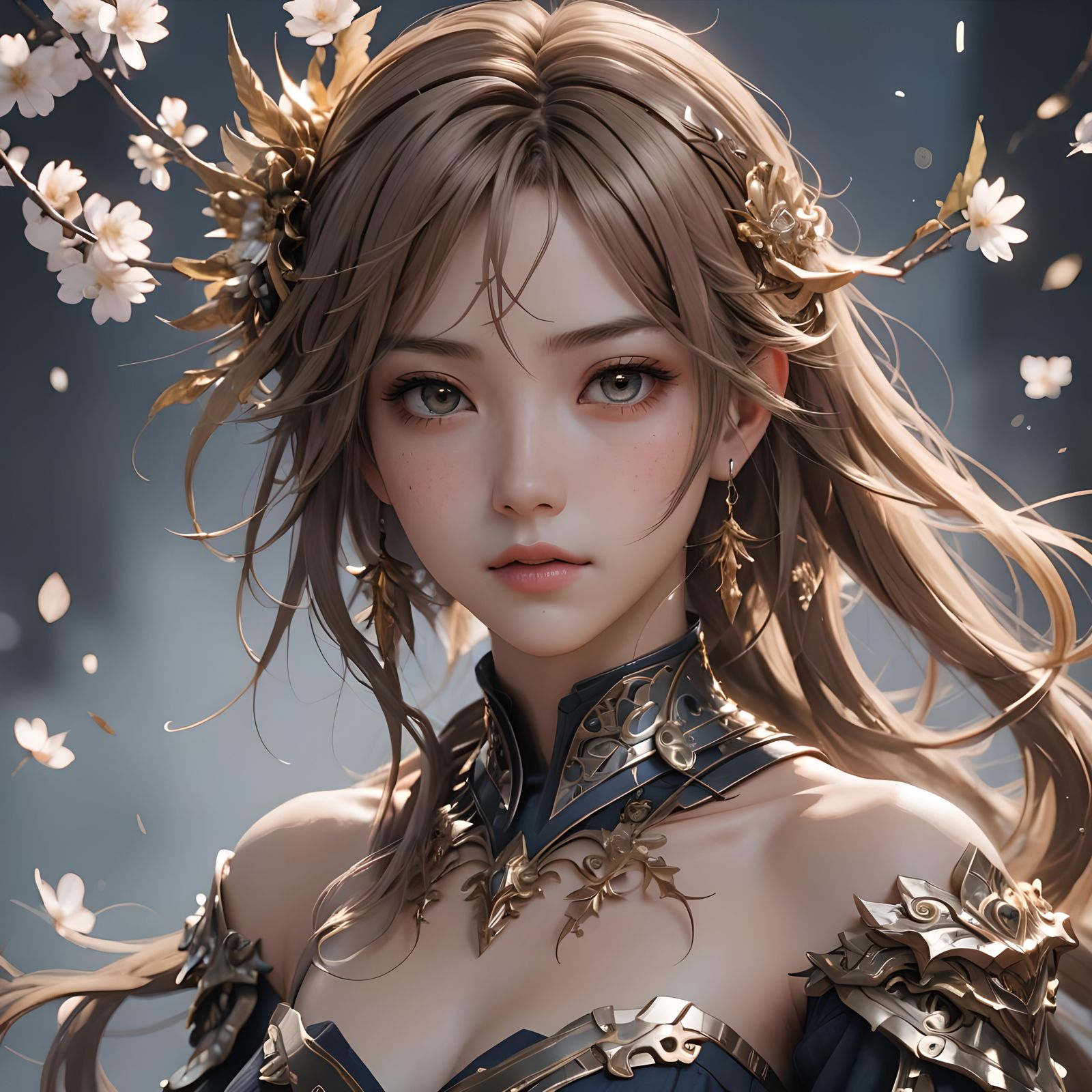 Anime Woman in 3D Art Style