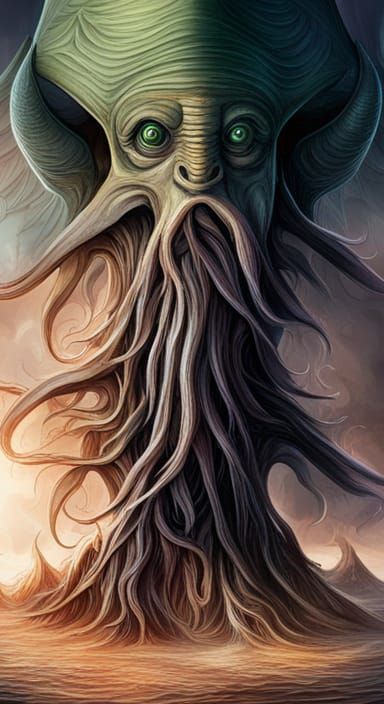 Cthulhu's Mythological Origin: A Hyperrealistic Photoillustr...