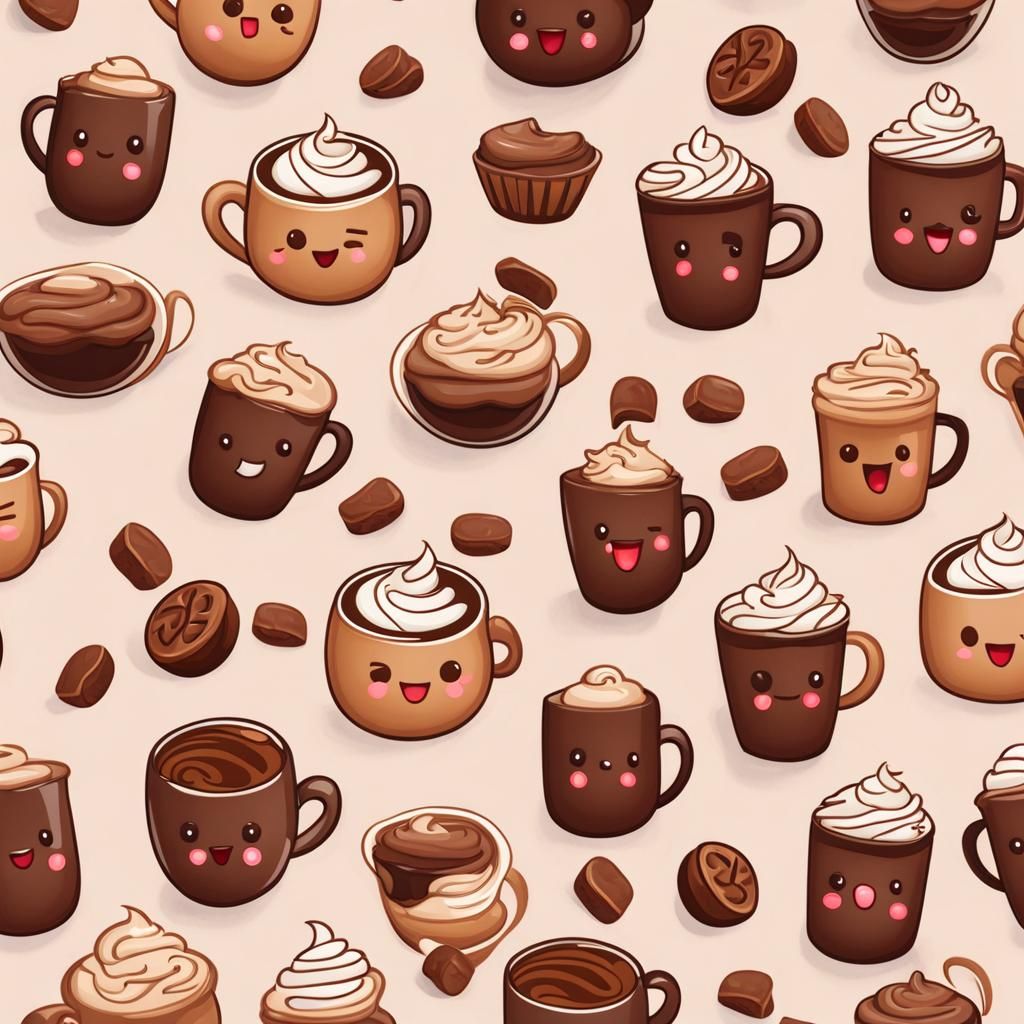 Adorable Hot Chocolate Emoji Design