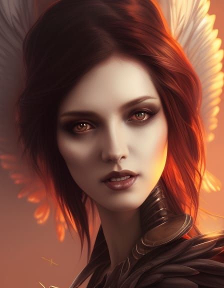 Stunning Archangel Portrait in Hyperdetailed Digital Art