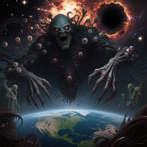 Cosmic Villain Unleashes Multiversal Chaos: A Dark Surrealis...