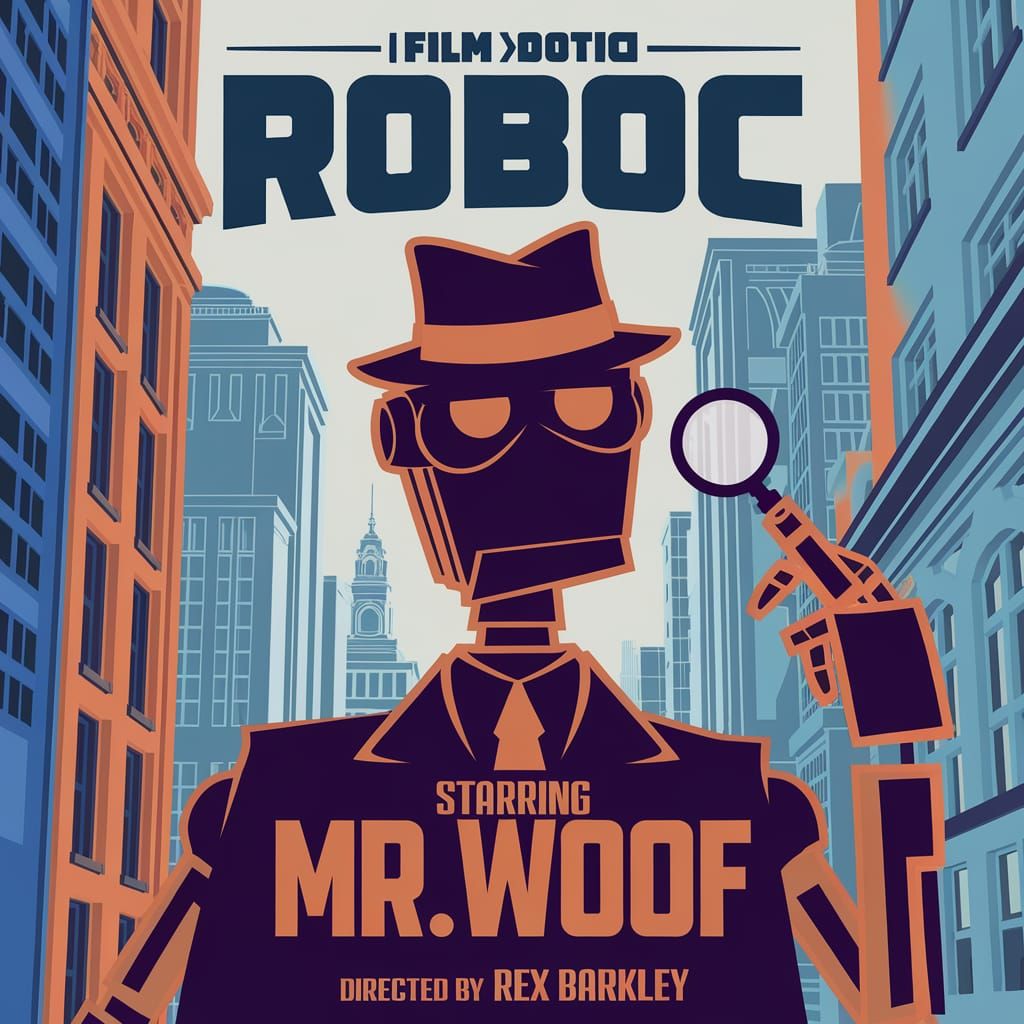 Robotic Dog Detective Movie Poster