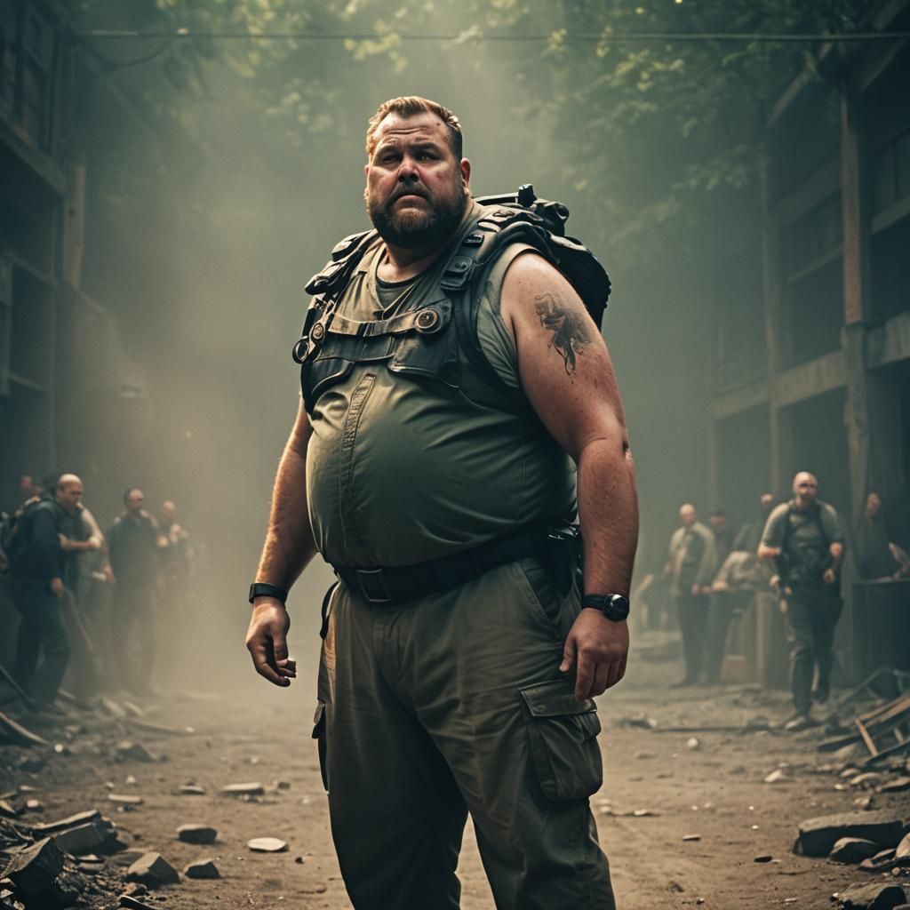 Cinematic Portrait of a Man in Film Still