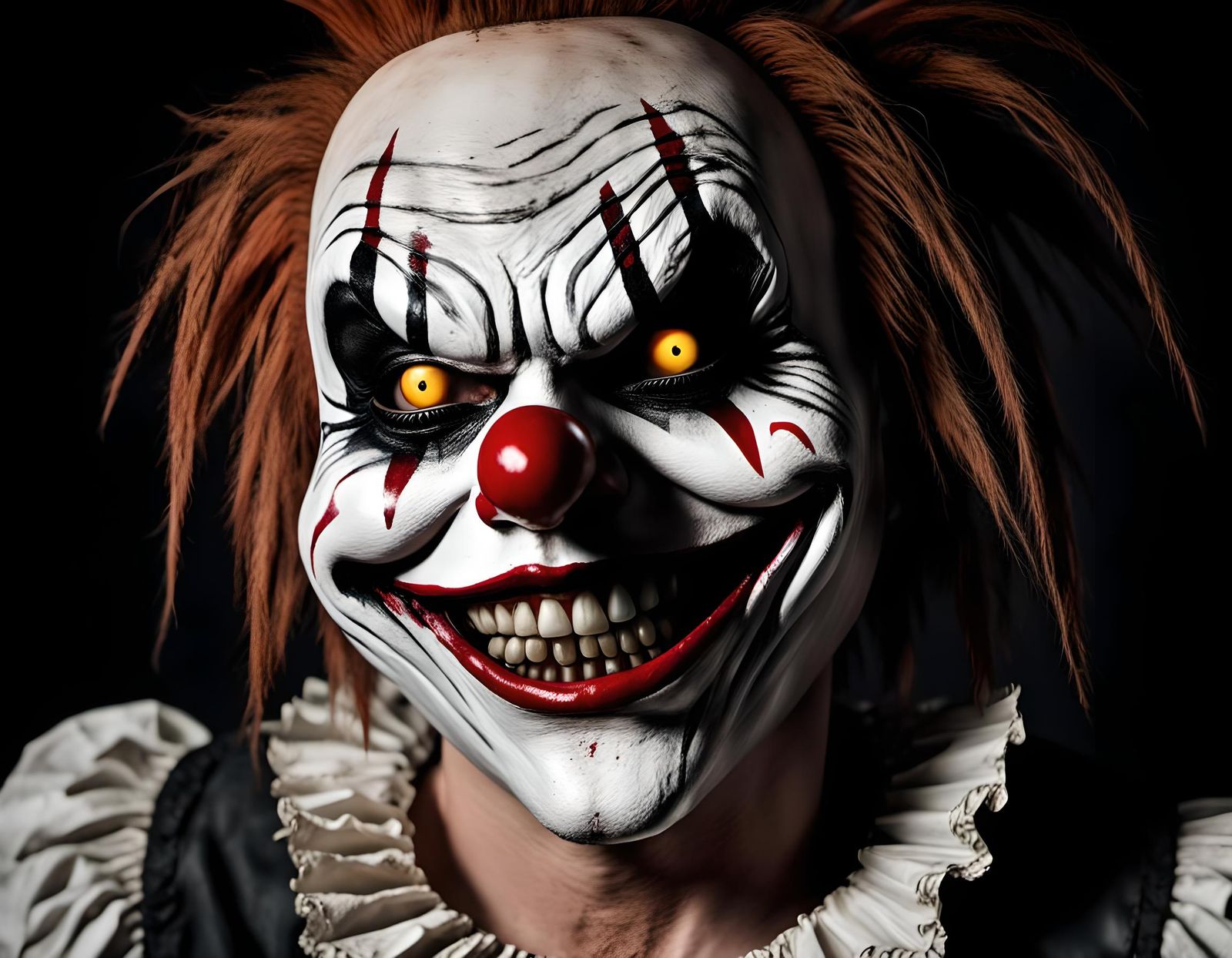 Laughing Jack Clown Mask in Horrorcore Style
