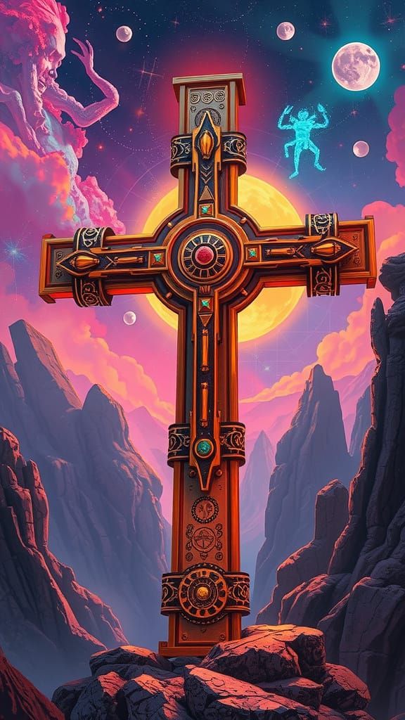 High-Tech Holy Cross in Fantasy Style