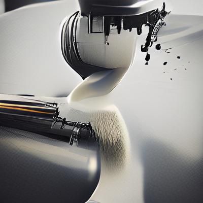 Giant Ink Machine in Hyperrealism
