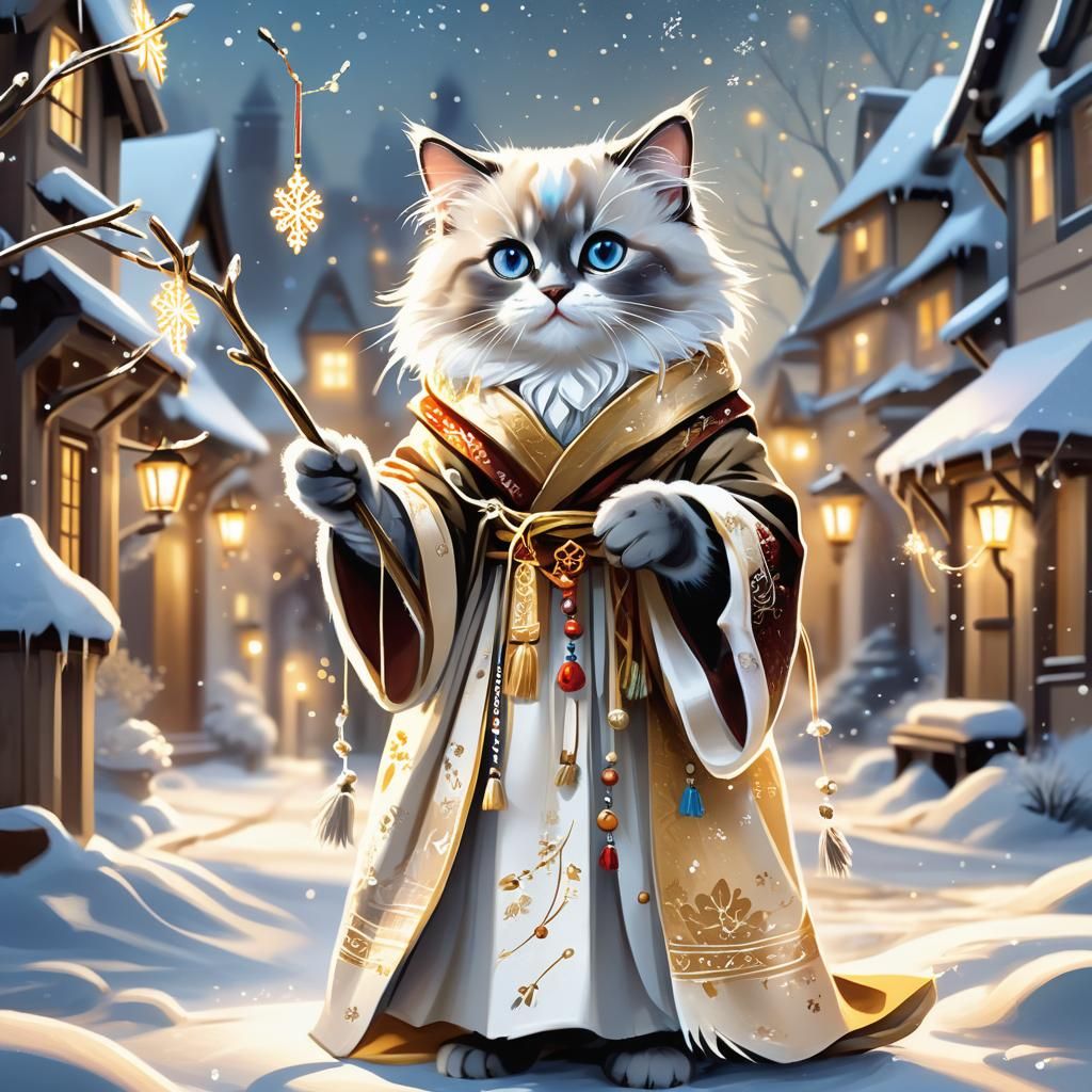 Ragdoll Magic Wand Christmas
