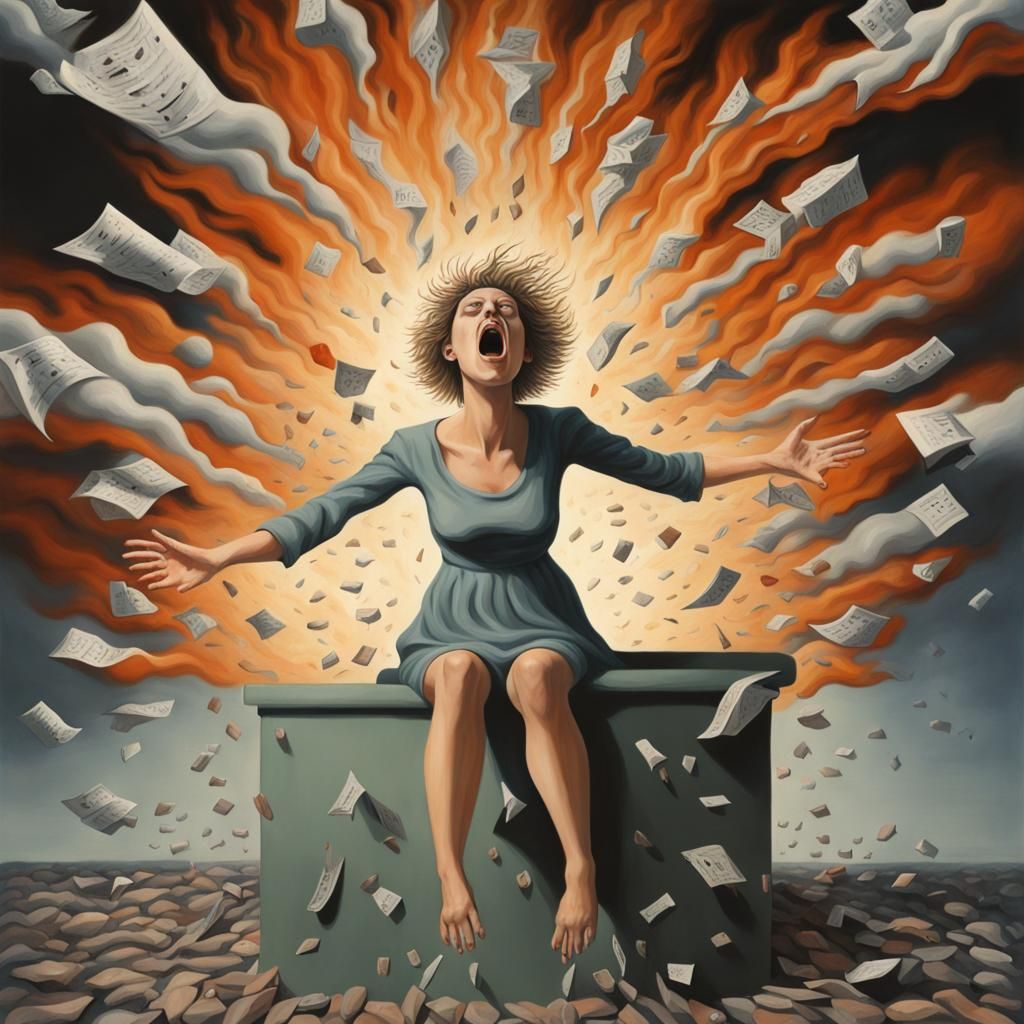 Surreal Personification of a Panic Attack