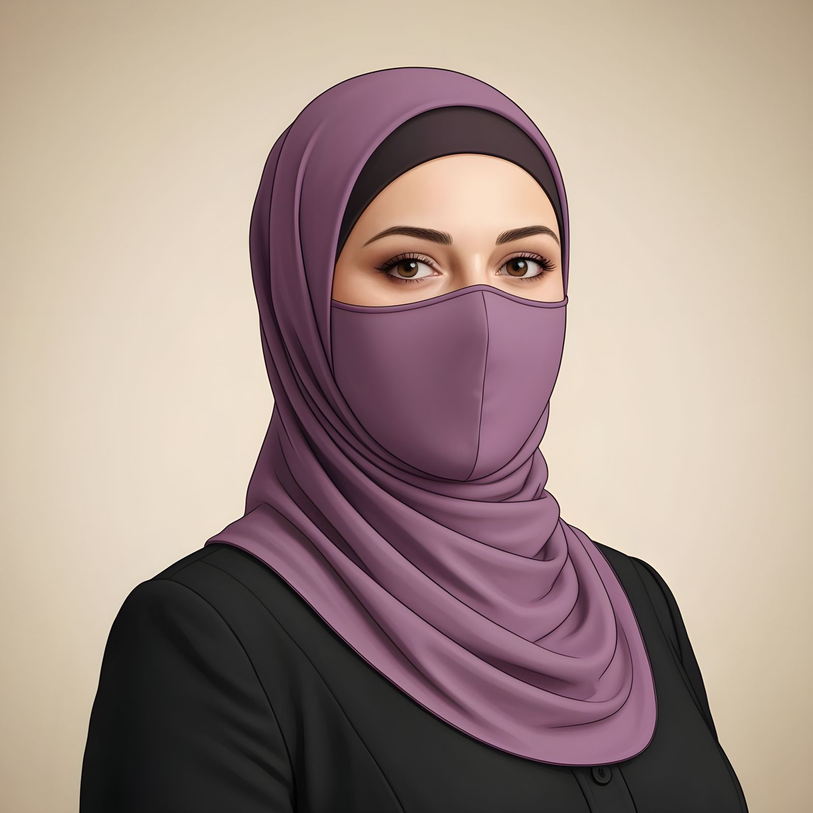 Confident Hijabi Business Woman Portrait