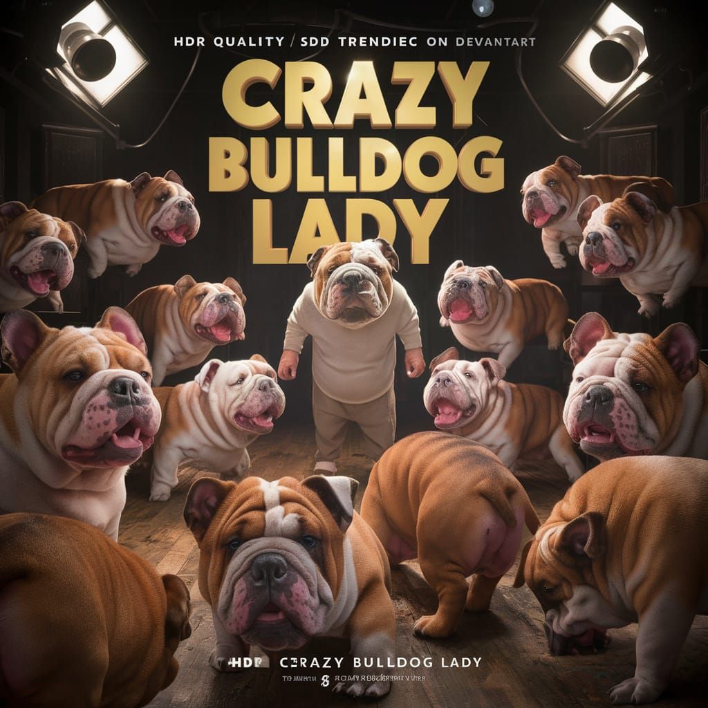 Crazy Bulldog Lady