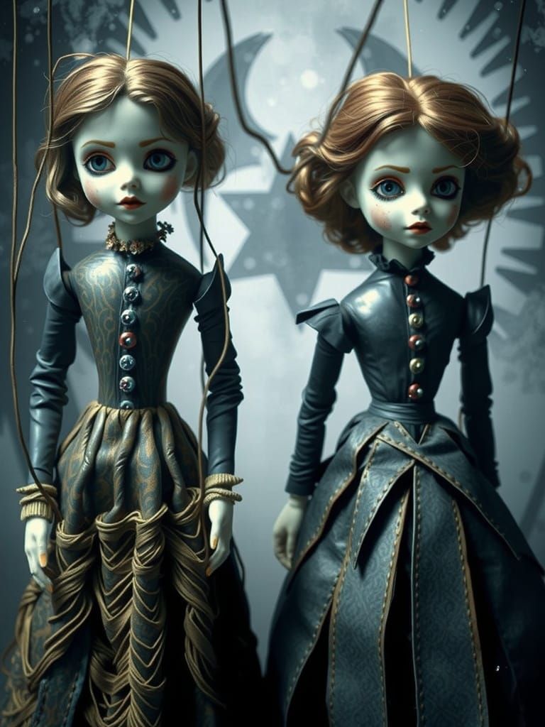 Surreal Dolls Dance in Forgotten Children's Room