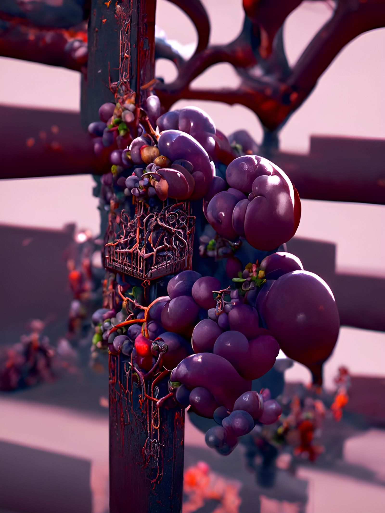 Bordeaux Grape Harvest with Espalier Vines