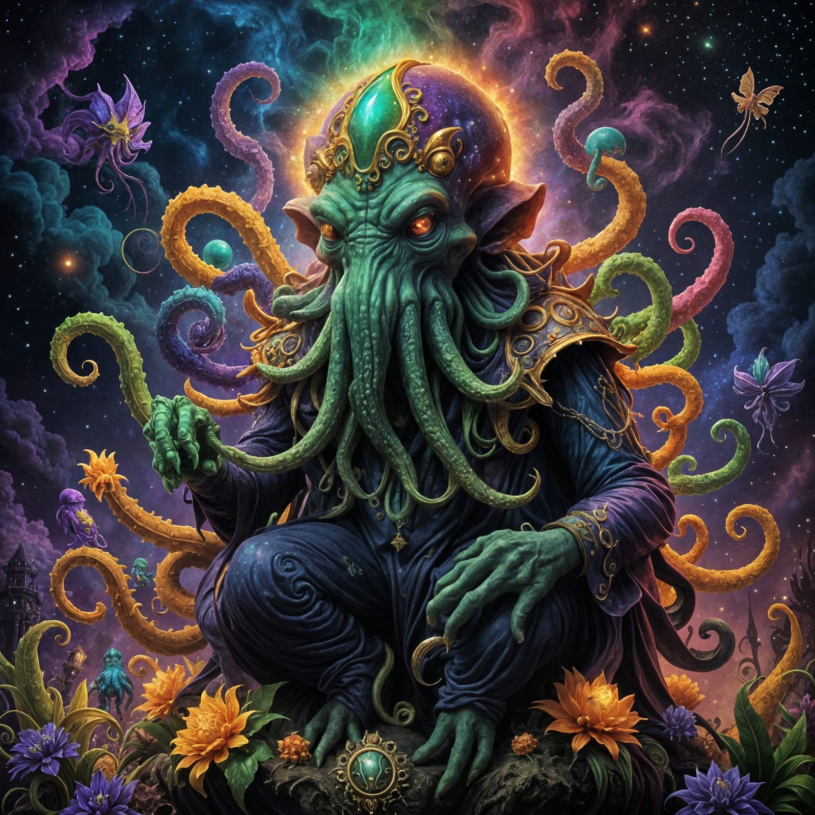 Cthulhu in Mardi Gras Splendor