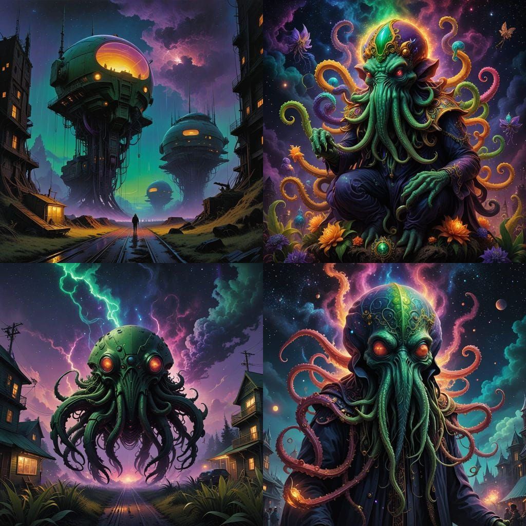 Cthulhu in Mardi Gras Splendor