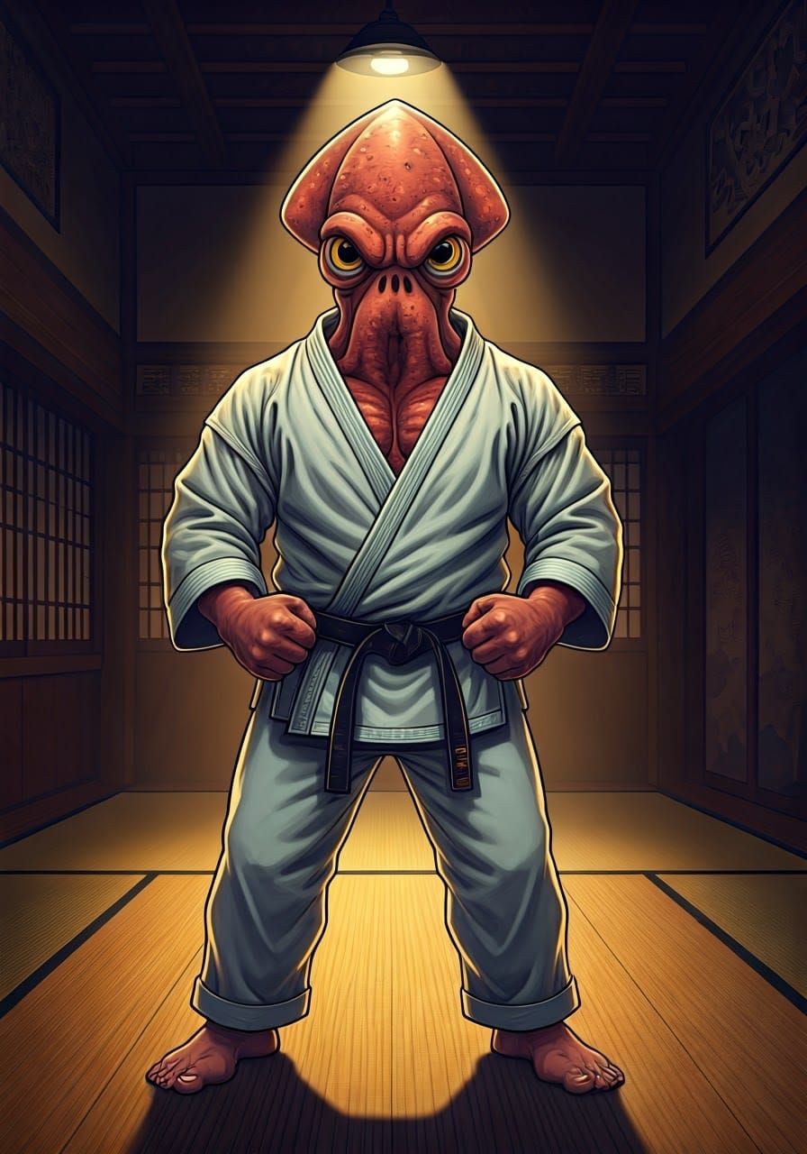 Karate Squid Master