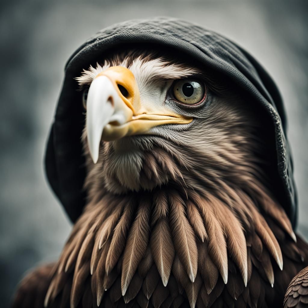Majestic Eagle Portrait in Natural Light