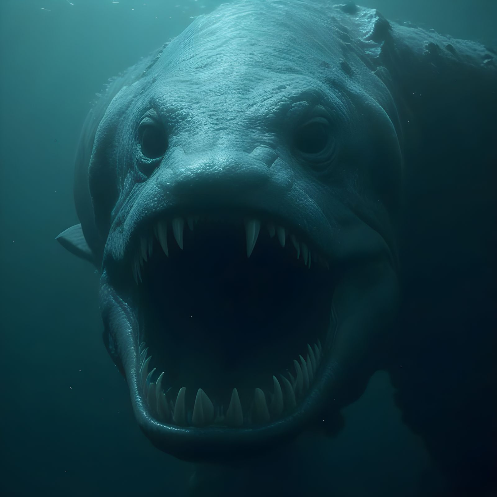 Gargantuan Moray Eel Sea Monster in the Marianas Trench