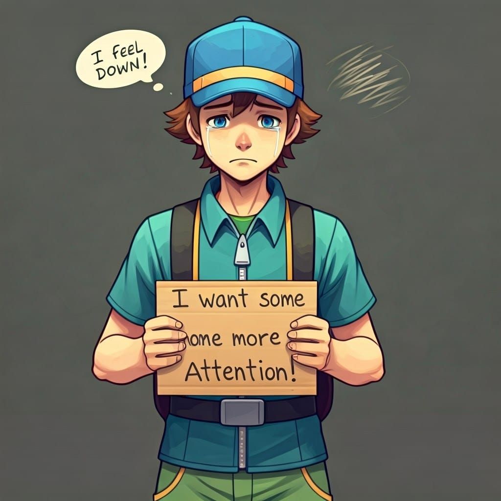 Heartbroken Pokémon Trainer Seeks Attention