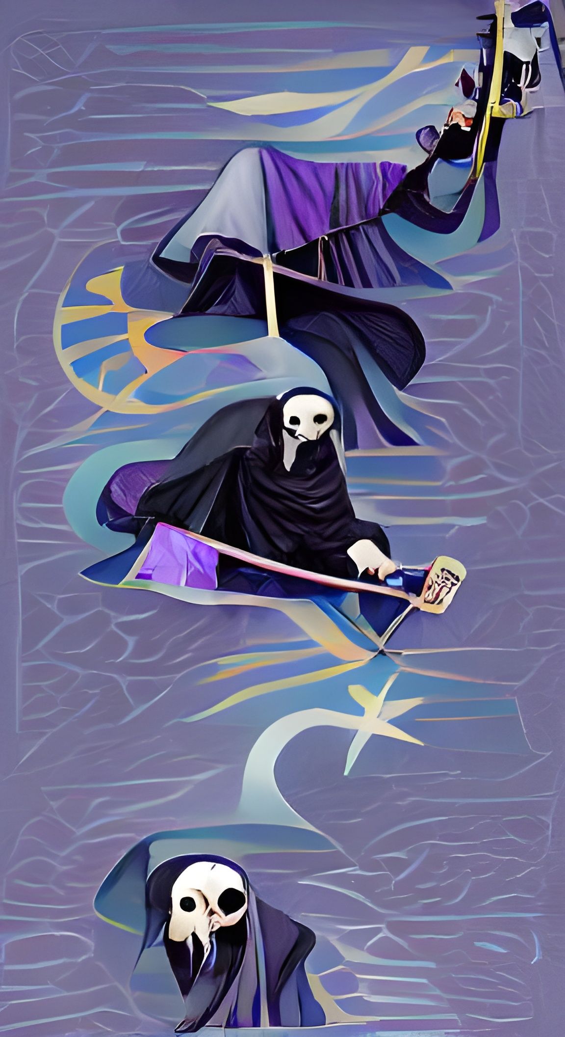 Grim Reaper Tarot Card Illustration