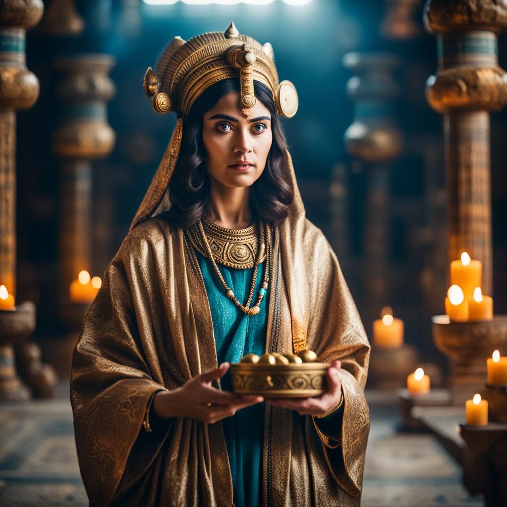 Anunnaki Inanna Ishtar in Ancient Temple