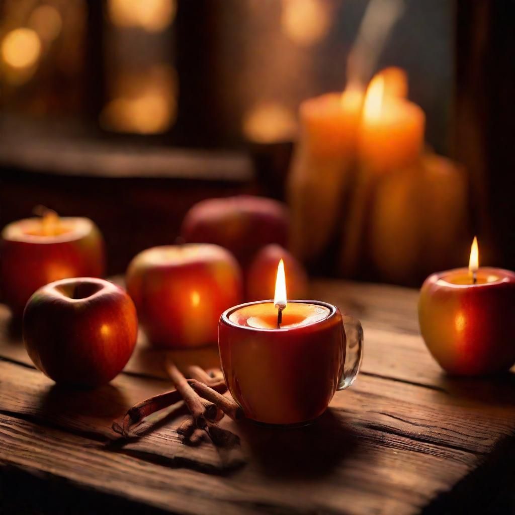 Cozy Autumn Cabin: Spiced Cider Still Life