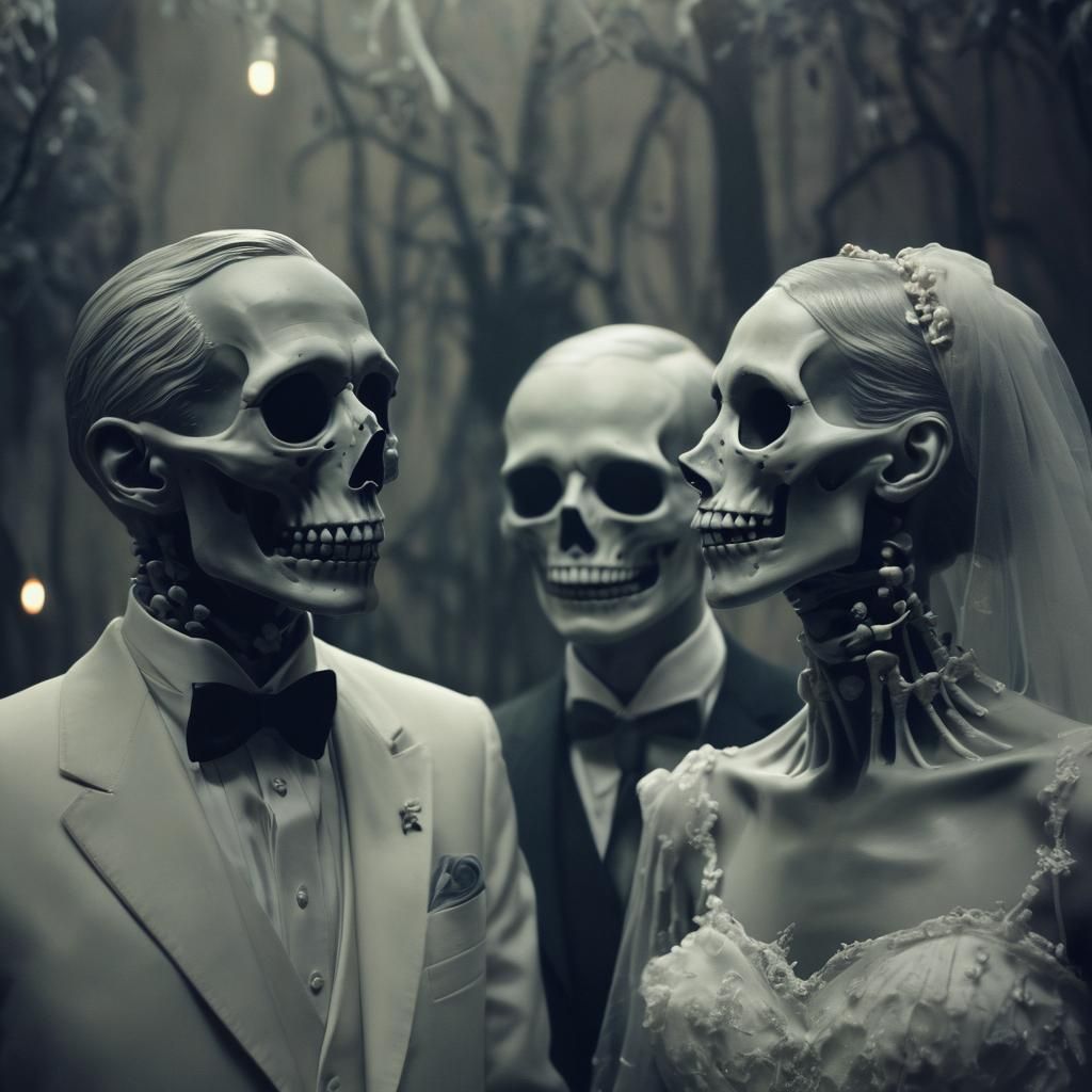 Surreal Newlyweds in a Haunting Dark Romance