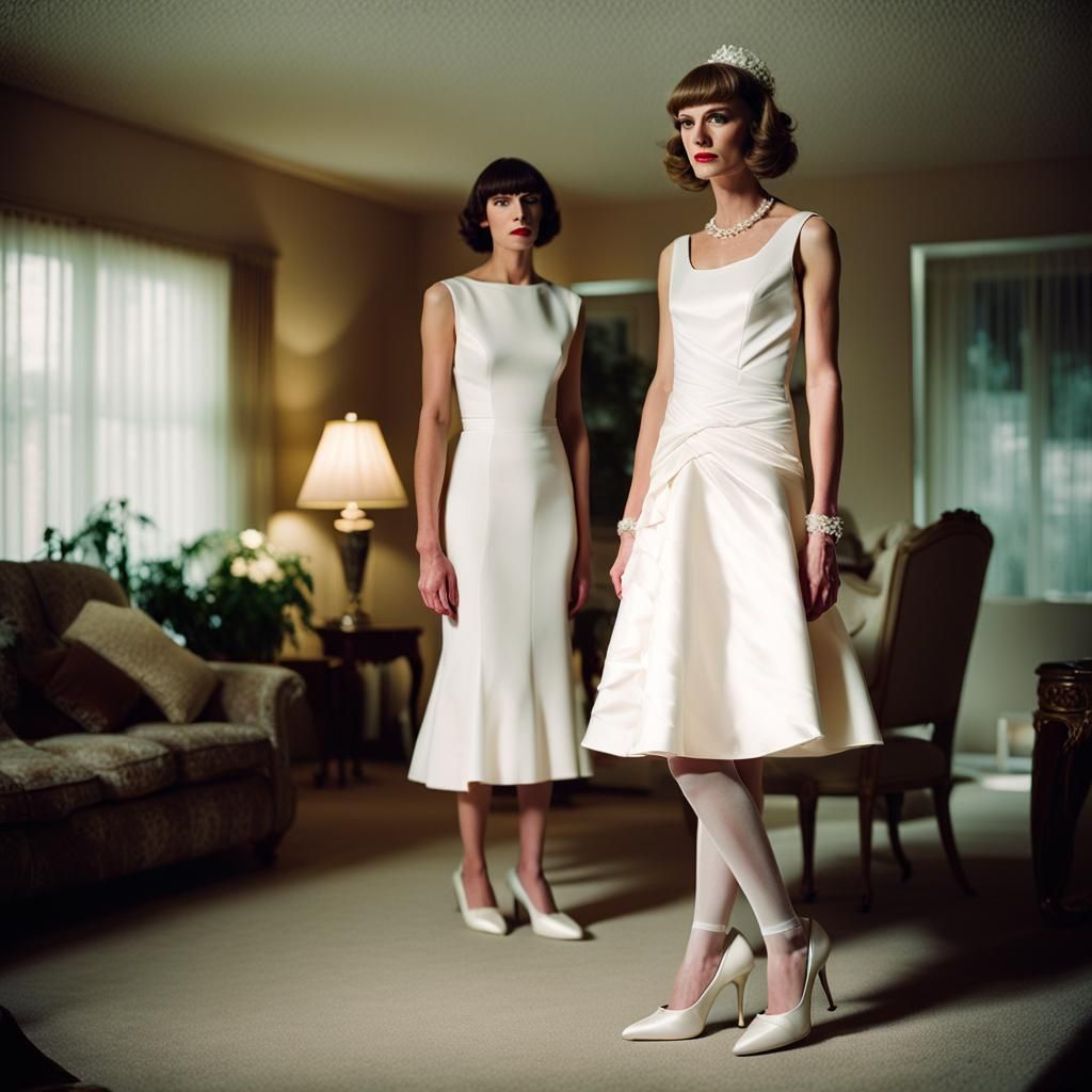 Boy in Wedding Dress: A Cinematic Film Still