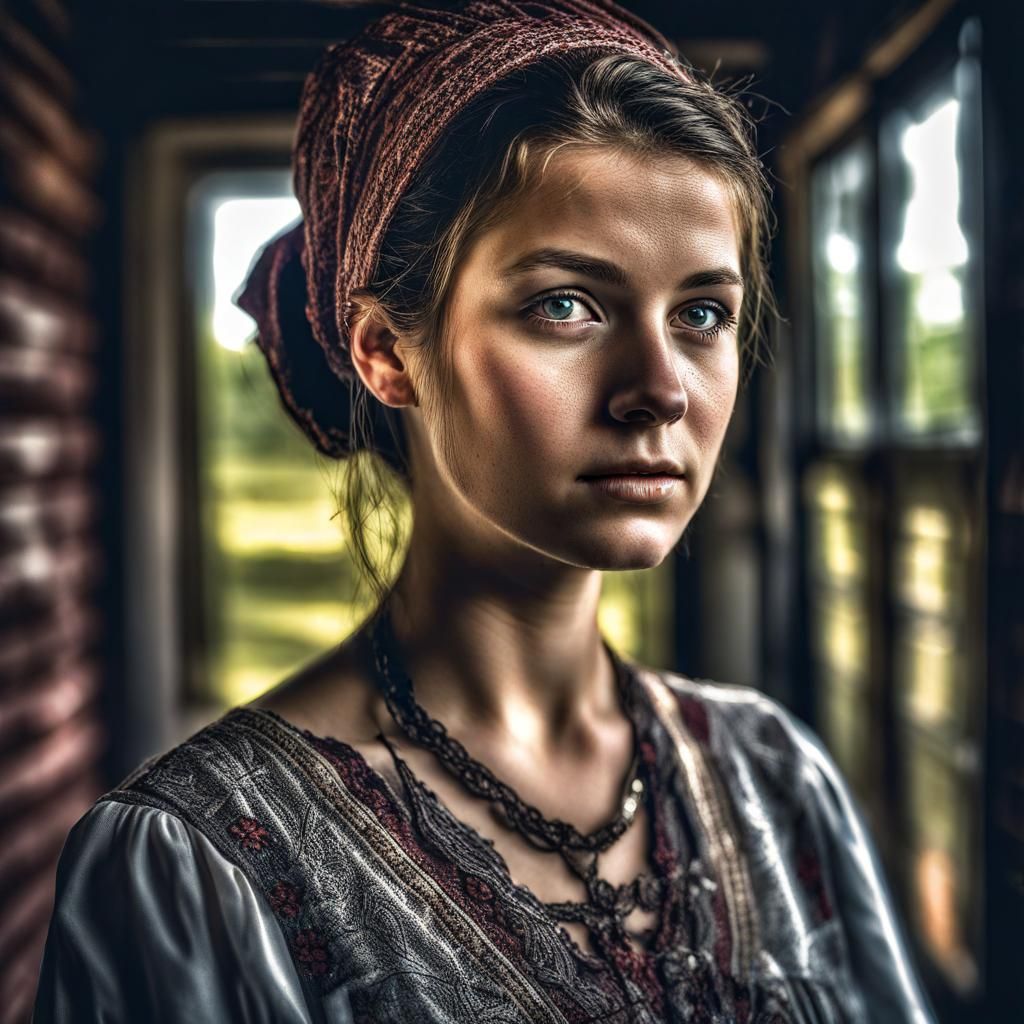 Hyperrealistic Portrait of a Beautiful Woman