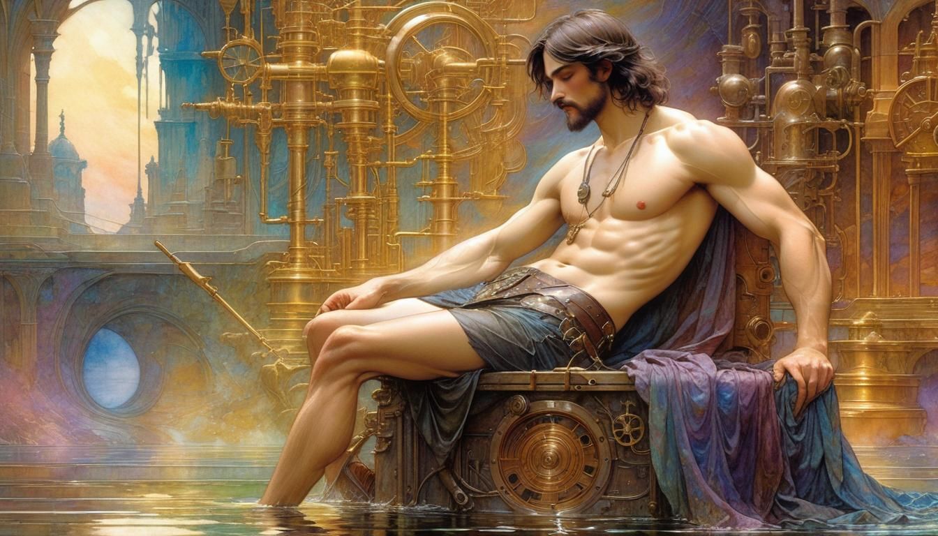 Steampunk Bombay: Watercolour of Longing in Jungle