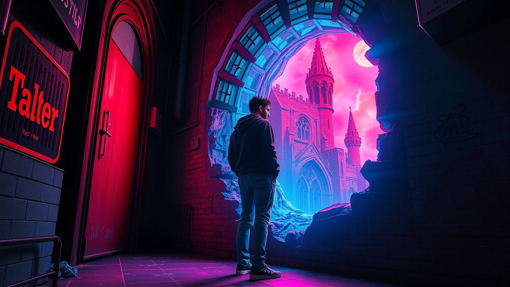 Time Traveler Discovers Portal in Grimy Alleyway