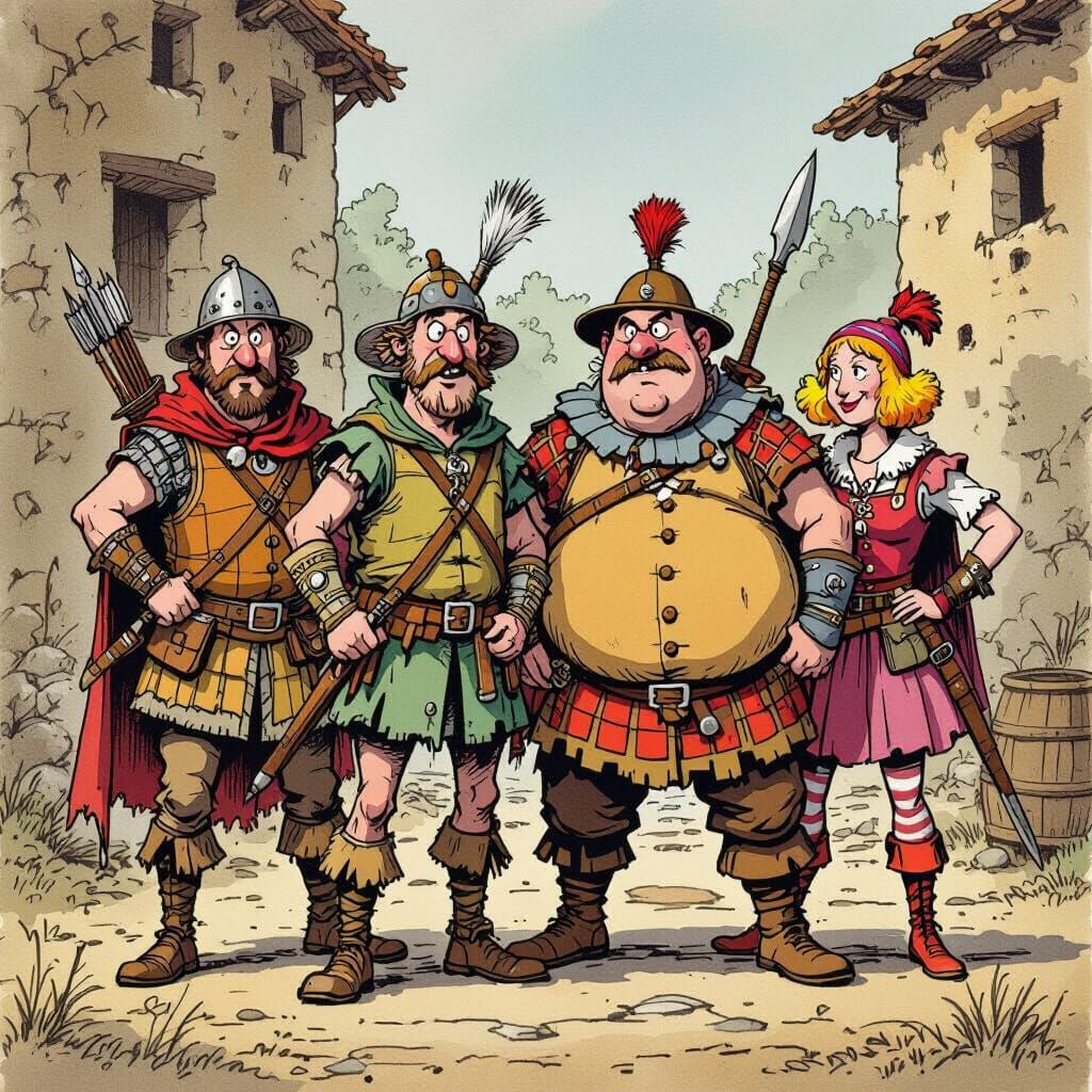 Comical Thieves in Ancient Times, Monty Python Style