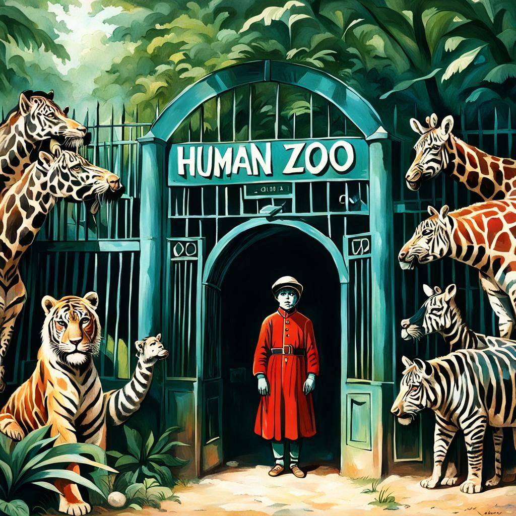 AI Interpretation of a Human Zoo Concept
