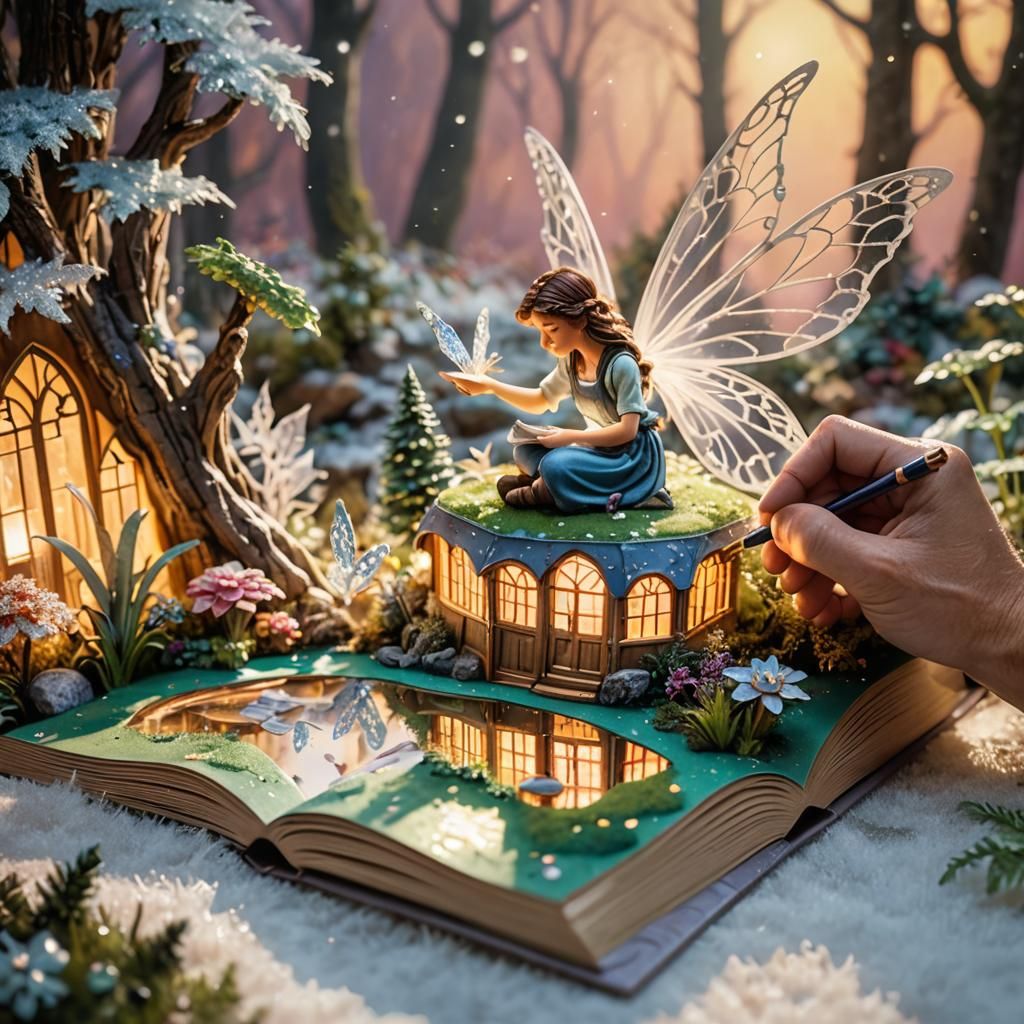 Fantasy Pop-Up Book by Thomas Kinkade: Crystal Fairy World